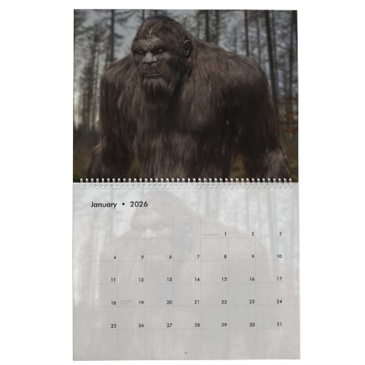 CALENDRIER SASQUATCH / BIGFOOT - VOLUME 5 (Jan 2026)