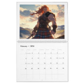 Calendrier Sassenach-Style Scottish Anime Highland Lovers Fan (Feb 2026)