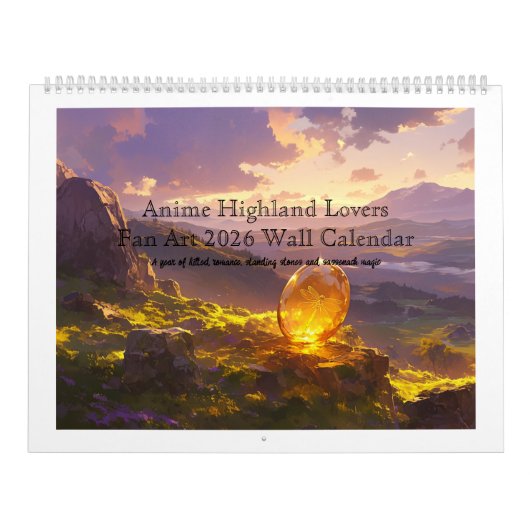 Calendrier Sassenach-Style Scottish Anime Highland Lovers Fan (Protection)