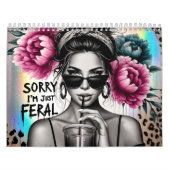 Calendrier Sassy smart mouth femmes sarcastique sarcasme dame (Protection)