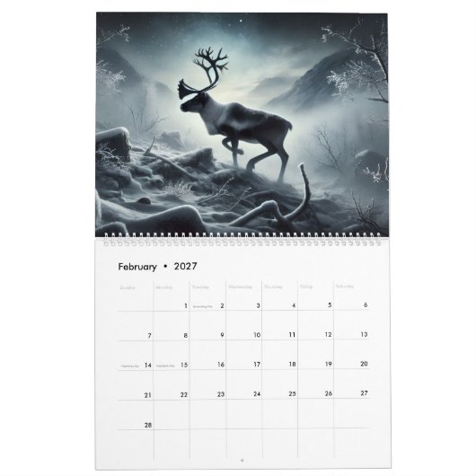 Calendrier Sauvage (Feb 2027)