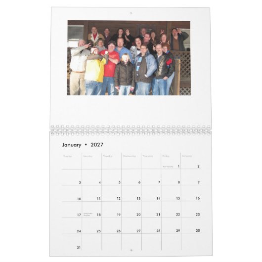 Calendrier sauvage de rhinocéros (Jan 2027)