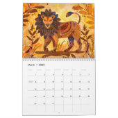Calendrier Savanna Spirits – Abstract Wildlife & Tribal Echoe (Mar 2026)