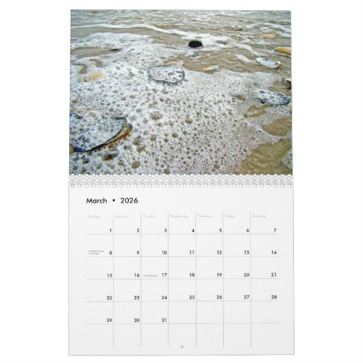 Calendrier - Scènes côtières (Mar 2026)