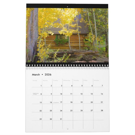 Calendrier "Scènes d'automne" (Mar 2026)