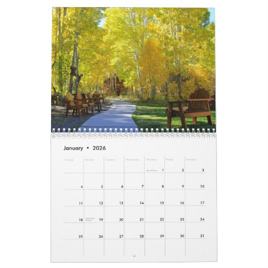 Calendrier "Scènes d'automne" (Jan 2026)