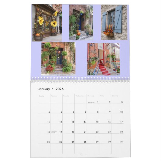 Calendrier Scènes de Québec (Jan 2026)