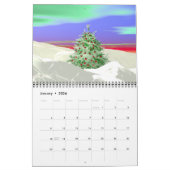 Calendrier Scènes de vacances et saisons 3D (Jan 2026)