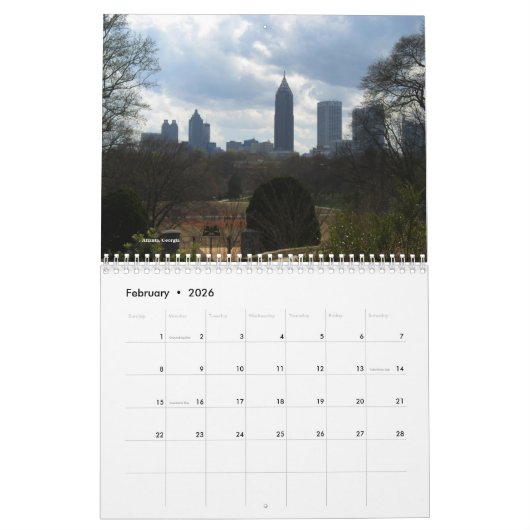Calendrier Scènes des USA Photograph (Feb 2026)