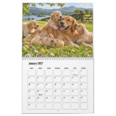 Calendrier Scénique Chiens avec Chiots (Jan 2027)