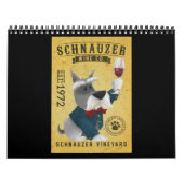 Calendrier Schnauzer Chien Vin Funny Schnauzer Amoureux des c (Protection)