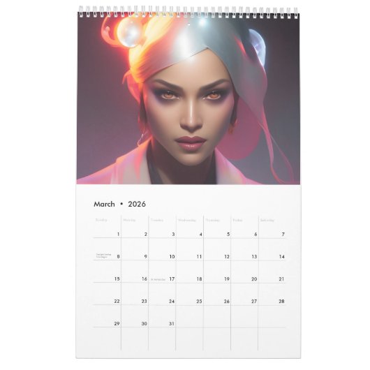 Calendrier Sci-Fi Sirens 2023 Calender (Mar 2026)