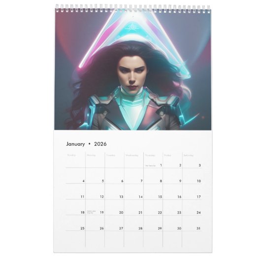 Calendrier Sci-Fi Sirens 2023 Calender (Jan 2026)