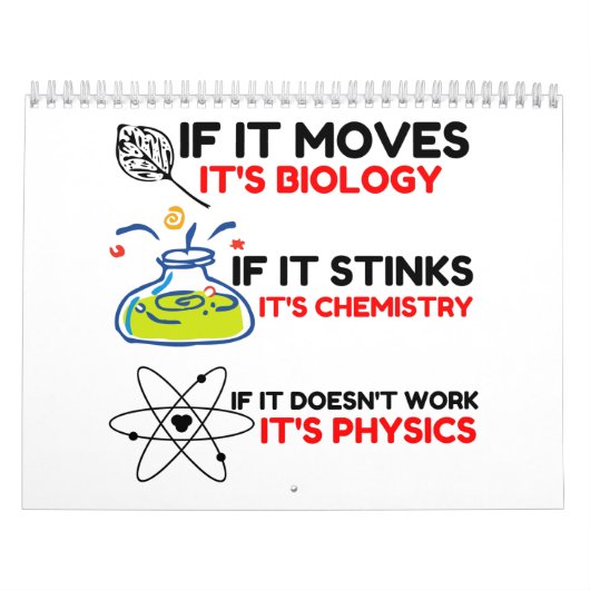 CALENDRIER SCIENCE BIOLOGY CHIMIISTRY PHYSICS (Protection)