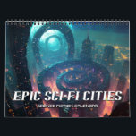 Calendrier Science-fiction 2025 des villes épiques de science<br><div class="desc">Calendrier 2025 Des Villes Sci-Fi Épic Science Fiction</div>