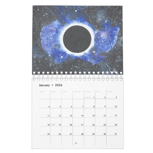 Calendrier Scott étudie l'univers (Jan 2026)