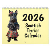 Calendrier Scottish Terrier Calendar (Protection)