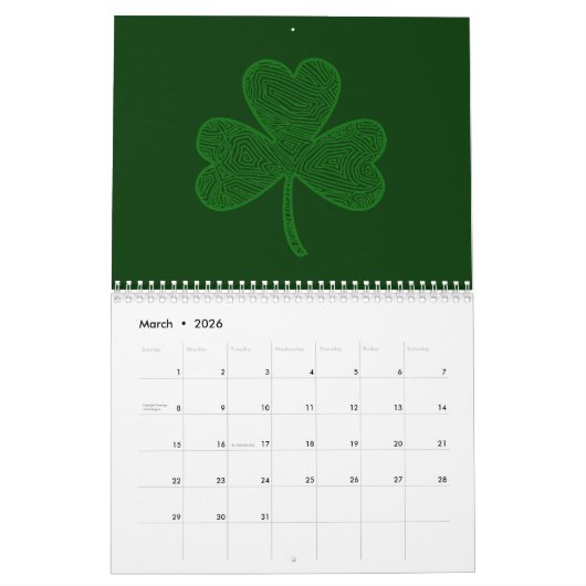 Calendrier Scribbleprints (Avec Conception Chrétie (Mar 2026)