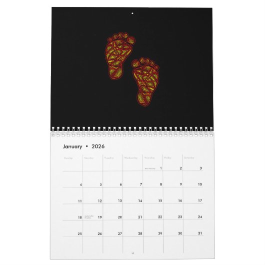 Calendrier Scribbleprints (Version séculaire) (Jan 2026)