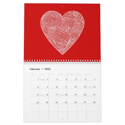 Calendrier Scribbleprints (Version séculaire) (Feb 2026)