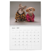 Calendrier Script Calligraphie Nouveau Mer Photo Dusty Blue (Mar 2027)