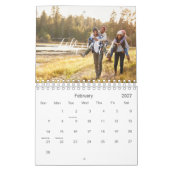 Calendrier Script chic photo de la famille 2025 (Feb 2027)