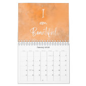 Calendrier Script moderne Affirmation positive 2025 Calendrie (Jan 2026)