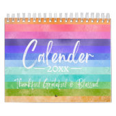Calendrier Script moderne Affirmation positive 2025 Calendrie (Protection)