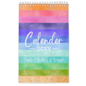 Calendrier Script moderne Affirmation positive 2025 Calendrie (Protection)