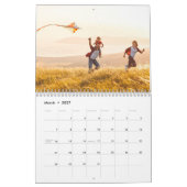 Calendrier Script moderne Simple Custom Family Photo 2024 (Mar 2027)