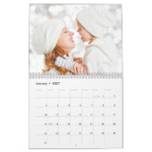Calendrier Script moderne Simple Custom Family Photo 2024 (Jan 2027)