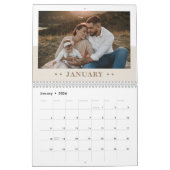 Calendrier Script photo de la famille de base (Jan 2026)