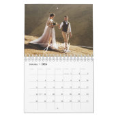 Calendrier Script photo de mariage personnalisé 2026 (Jan 2026)
