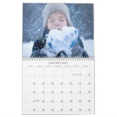 Calendrier Script Simple Moderne Une Photo Par Mois  (Jan 2027)