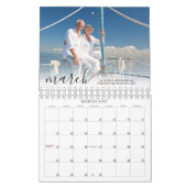 Calendrier Script Simple Une Photo Par Mois (Mar 2027)