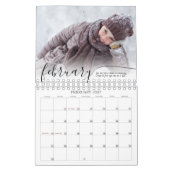 Calendrier Script Simple Une Photo Par Mois (Feb 2027)