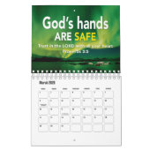 Calendrier SCRIPTURES INSPIRATIONNELLES 2025 Bible chrétienne (Mar 2026)