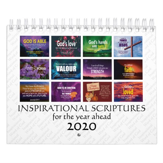 Calendrier SCRIPTURES INSPIRATIONNELLES Pour L'Année À Venir  (Protection)