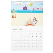 Calendrier Sea and Beach Calendar (Jan 2026)