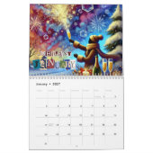 Calendrier Seasonal Calendar with Artwork 2025  (Jan 2027)