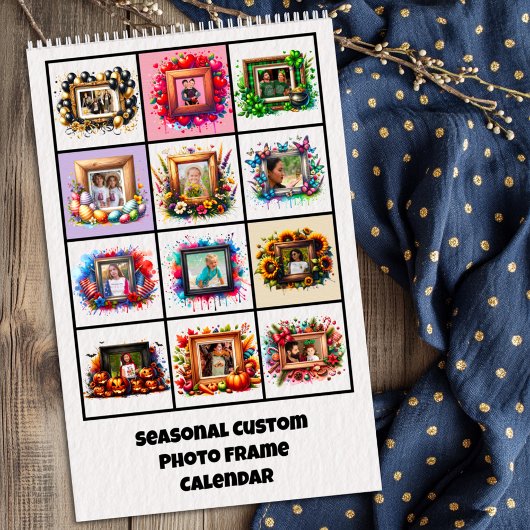 Calendrier Seasonal Custom Photo Frame Calendar