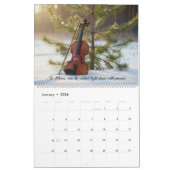 Calendrier Seasons of Light – Music & Nature (Jan 2026)
