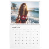Calendrier Secourir l'équipe sur la plage (Jan 2026)