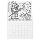 Calendrier Secourt d'équipage de pompiers héroïques 2025/2026 (Jan 2026)