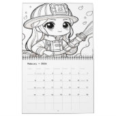 Calendrier Secourt d'équipage de pompiers héroïques 2025/2026 (Feb 2026)