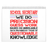 Calendrier Secrétaire Calendar Funny Gift d'école pour des (Protection)
