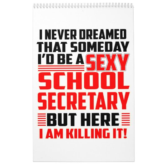 Calendrier Secrétaire Calendar Funny Gift d'école pour des (Protection)