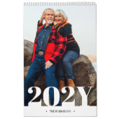 Calendrier Section mensuelle de photos et notes modernes 2027 (Protection)