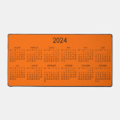 Calendrier Sécurité 2024 Arrière - plan couleur or (Recto)
