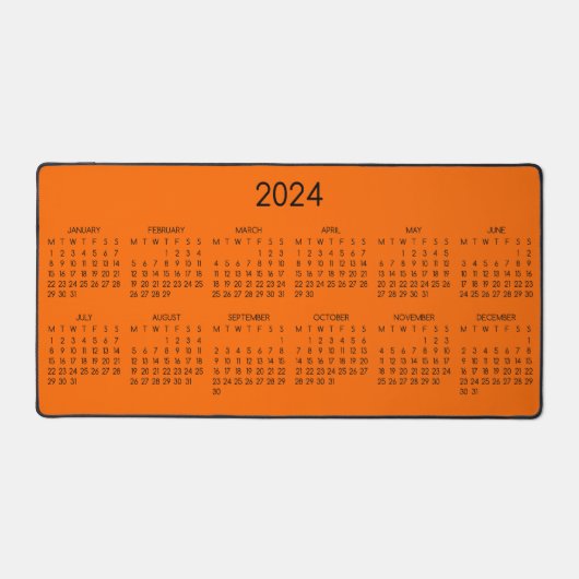 Calendrier Sécurité 2024 Arrière - plan couleur or (Recto)